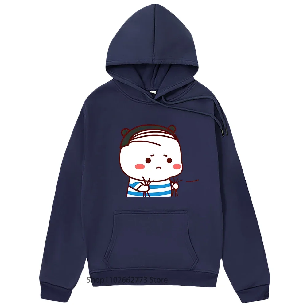 Cute Bubu Sad Because of Losing Game Hoodie Kawaii Panda Bear Graphic Sweatshirt Women Clothing Men Korean Styl Top Kawaii Hoody