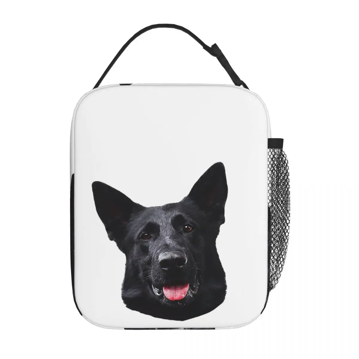 Black German Shepherd Dog - Stunning Insulated Lunch Bag for Women Kids Portable Food Boxes Thermal Lunch Box Tote