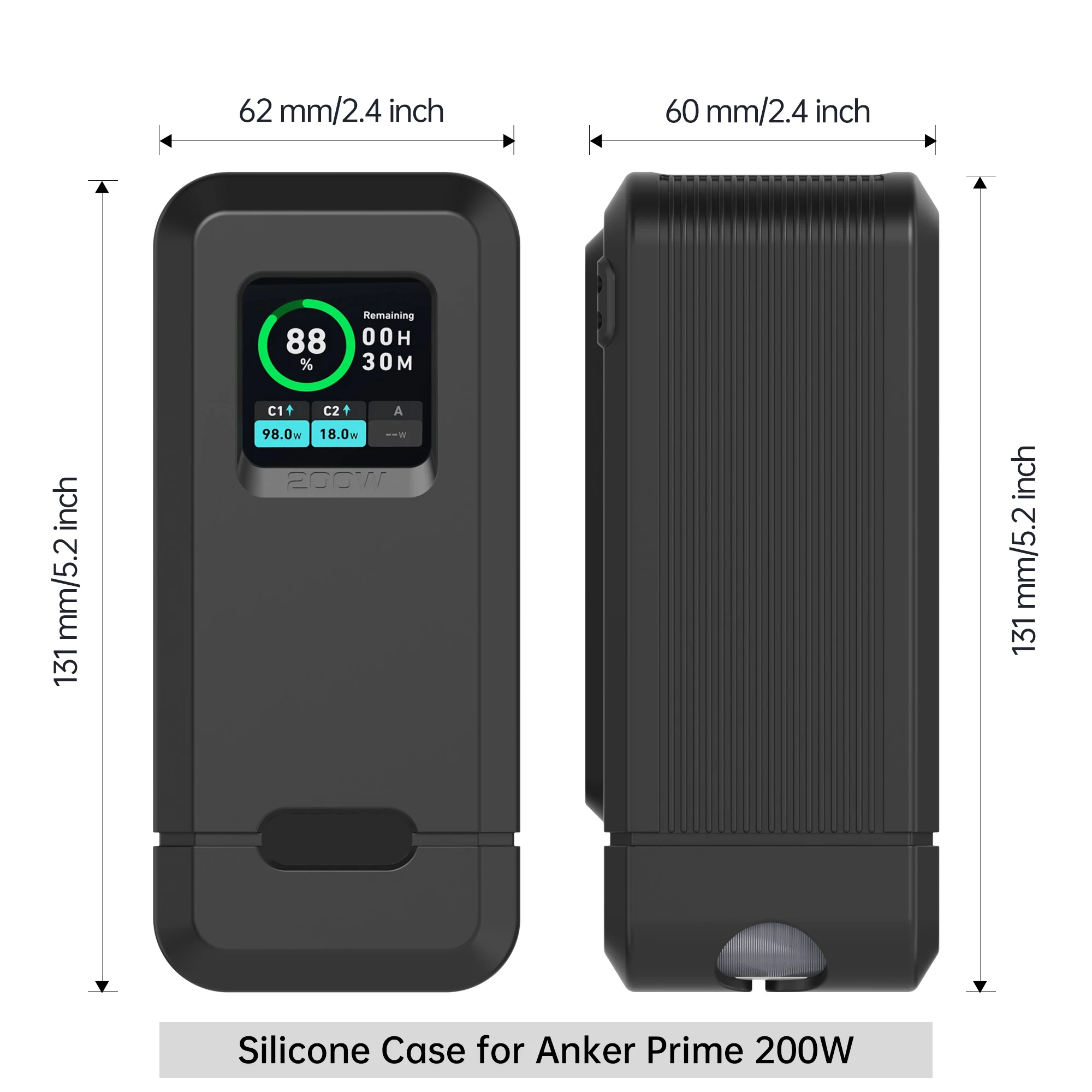 Casing silikon Anker Prime, sarung HP perjalanan pelindung Power Bank 27,650mAh 250W/20,000mAh 200W