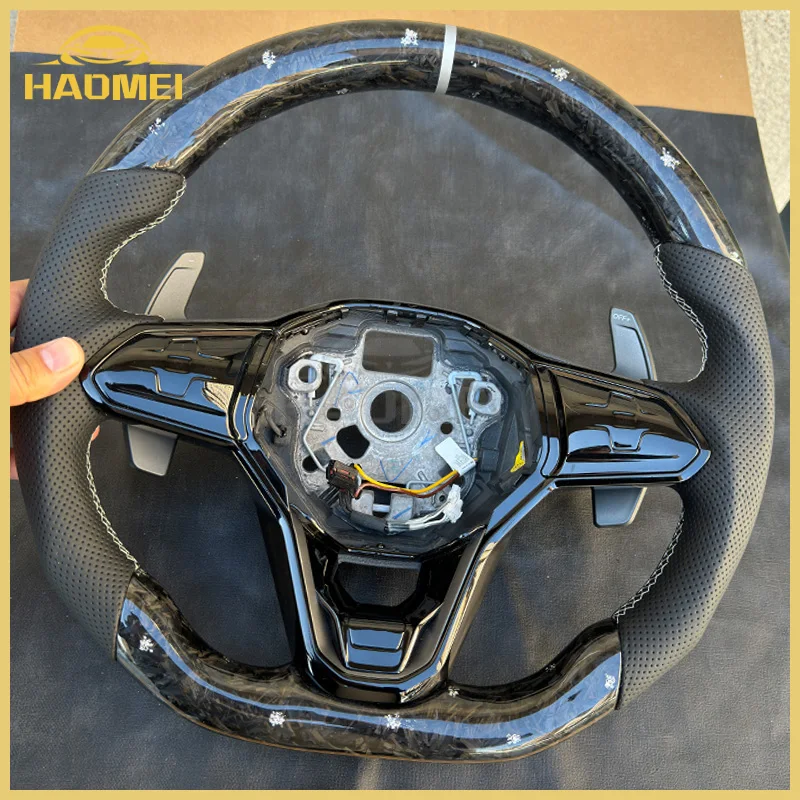 Forged Carbon Steering Wheel, Suitable For Volkswagen Golf 8 R GTI MK8, Automatic And Manual Universal,Car Accessories