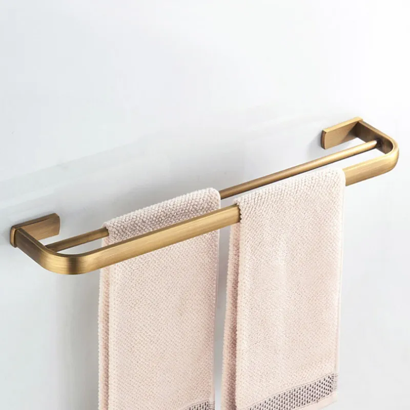 Antique Brass Bathroom Accessories Hardware Set Toilet Paper Roll Holder Bath Towel Rail Ring Wall Mounted Robe Coat Hook