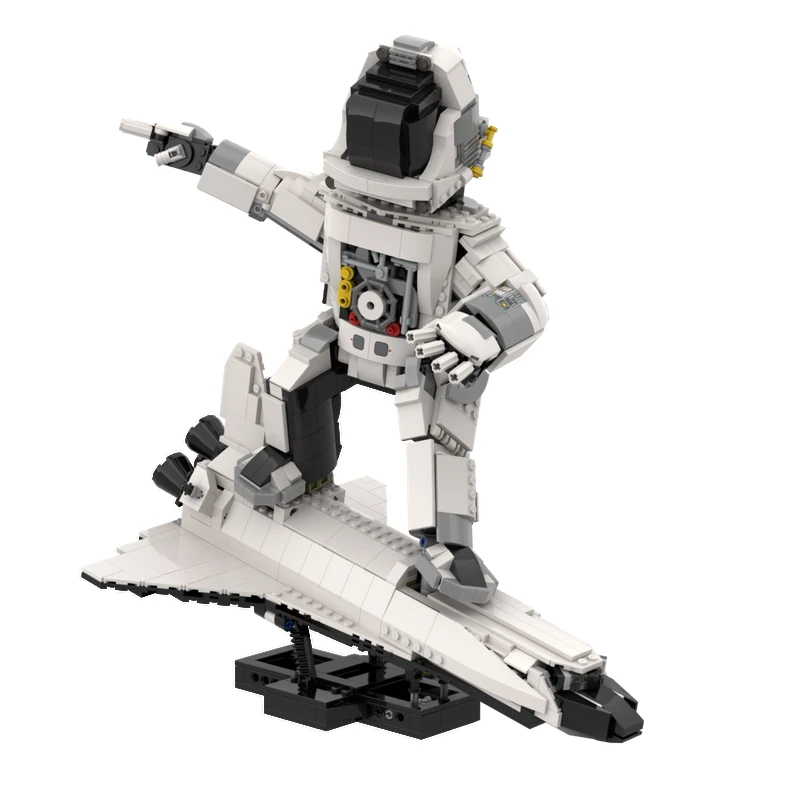 

1498pcs Moc-10283 Surfing Astronaute Space Shuttle Model Building Blocks Bricks Space Agency Creative Toys Kids Birthday Gifts