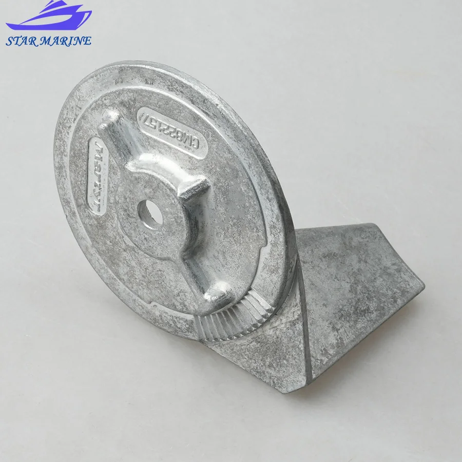 822157T2 Mercury Trim Tab Anode Zinc For 822157C2 Boat Engine 25HP 30HP 35HP 40HP 45HP 50HP 2/4T R.P 3.5 Martyr CM822157C2Z