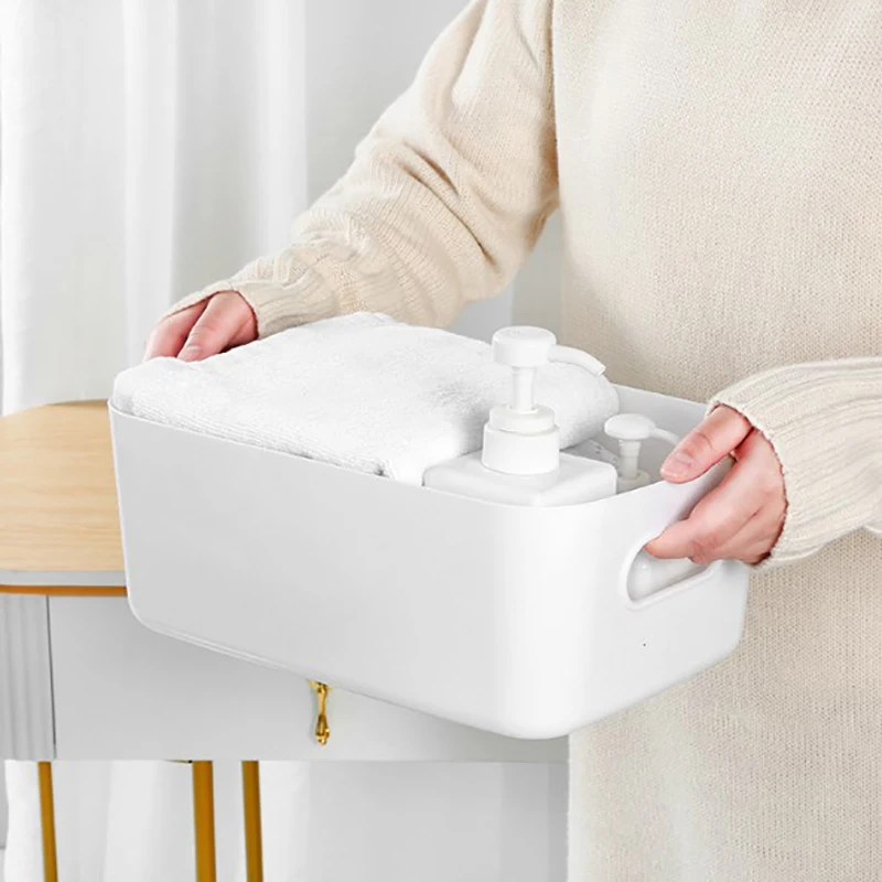 Desktop Storage Box 3 Sizes Large Capacity Cosmetic Makeup Tools Storage Box Stationery Underwear Card Phone Case Storage Box