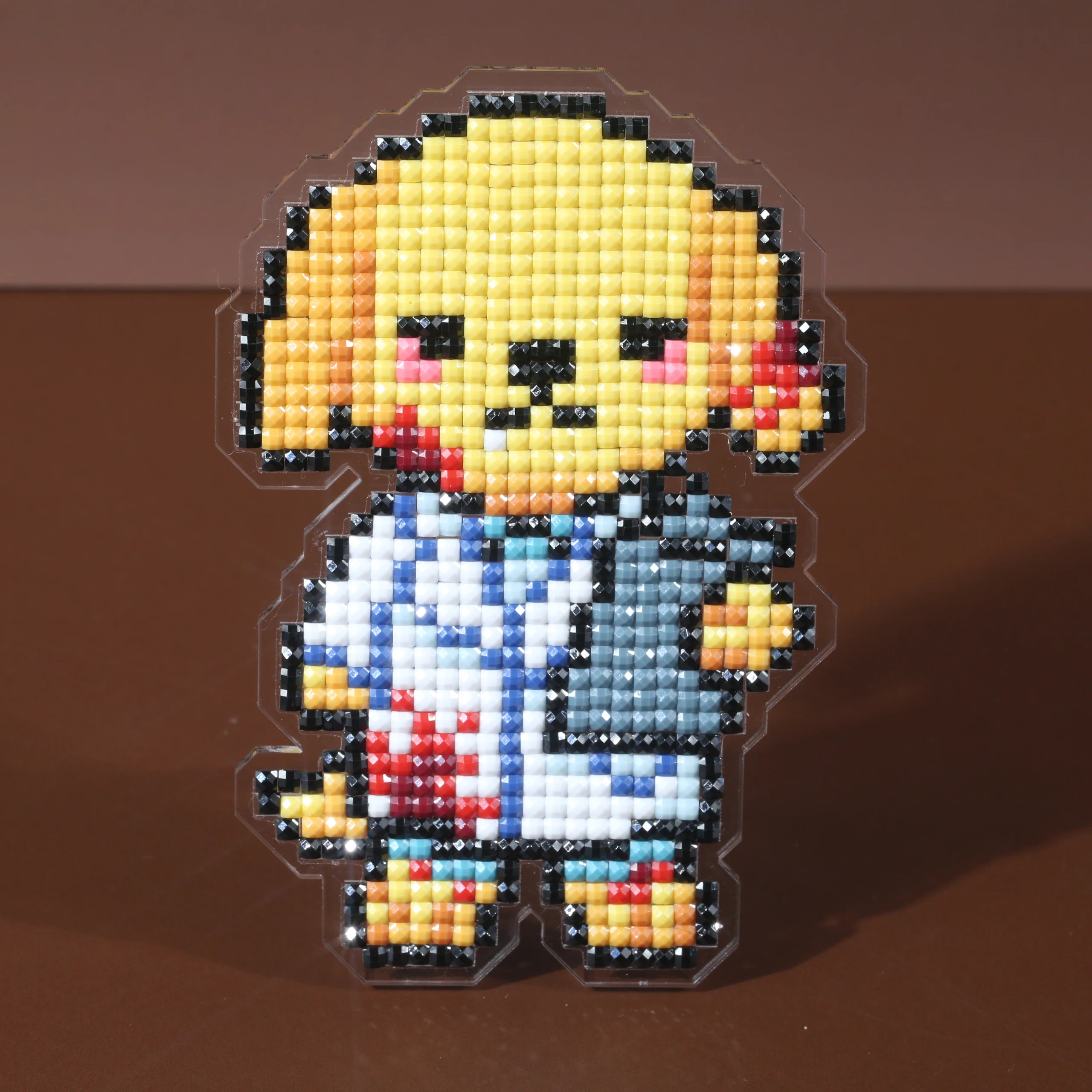 Black Paw Hospital Blood Diagnosis Puppy Diamond Art Standee, Gothic Creepy Cute Pixel Square Drill DIY Desktop Decor Ornament view 2