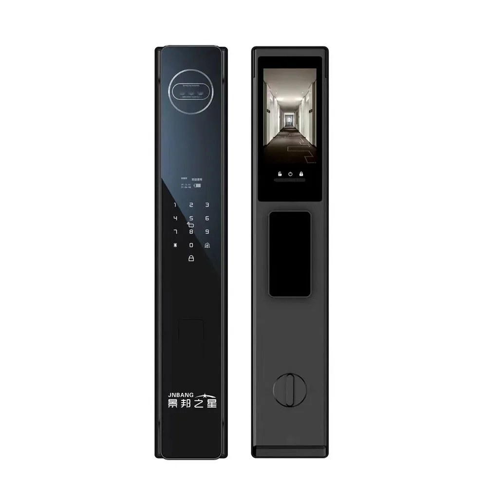 Fully Automatic 3D Facial & Fingerprint Recognition Smart Door Lock Biometric Turnstile With WiFi Support Digital Functionality