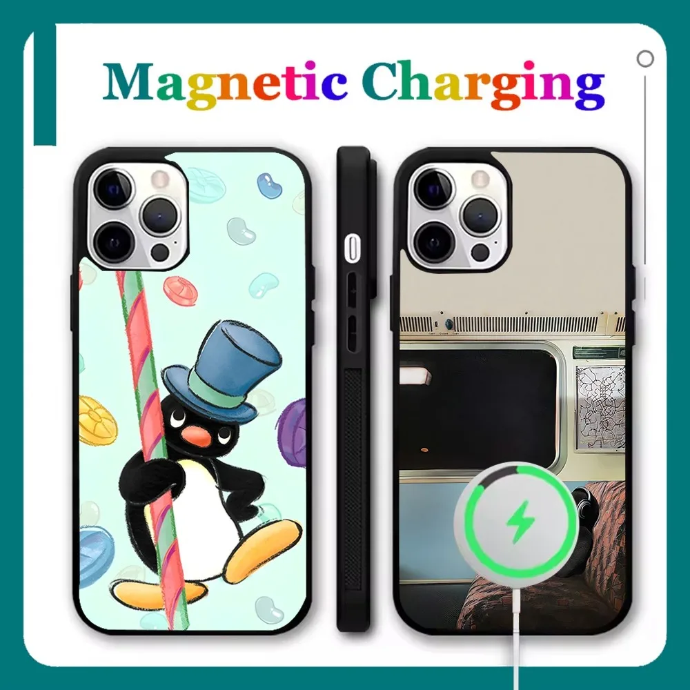 

Pingu Pinguin Phone Case For iPhone 16,15,14,13,12,11,Pro,Max,Plus,Mini,SE New Magsafe Magnetic Wireless Charging