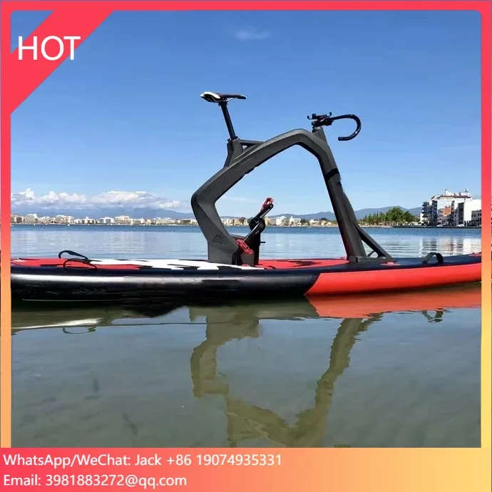 

Inflatable Water Bike Lightweight for Outdoor Fun and Water Sports Easy To Ride Pedal Type Made of Metal Dropstitch MOQ 1 Piece