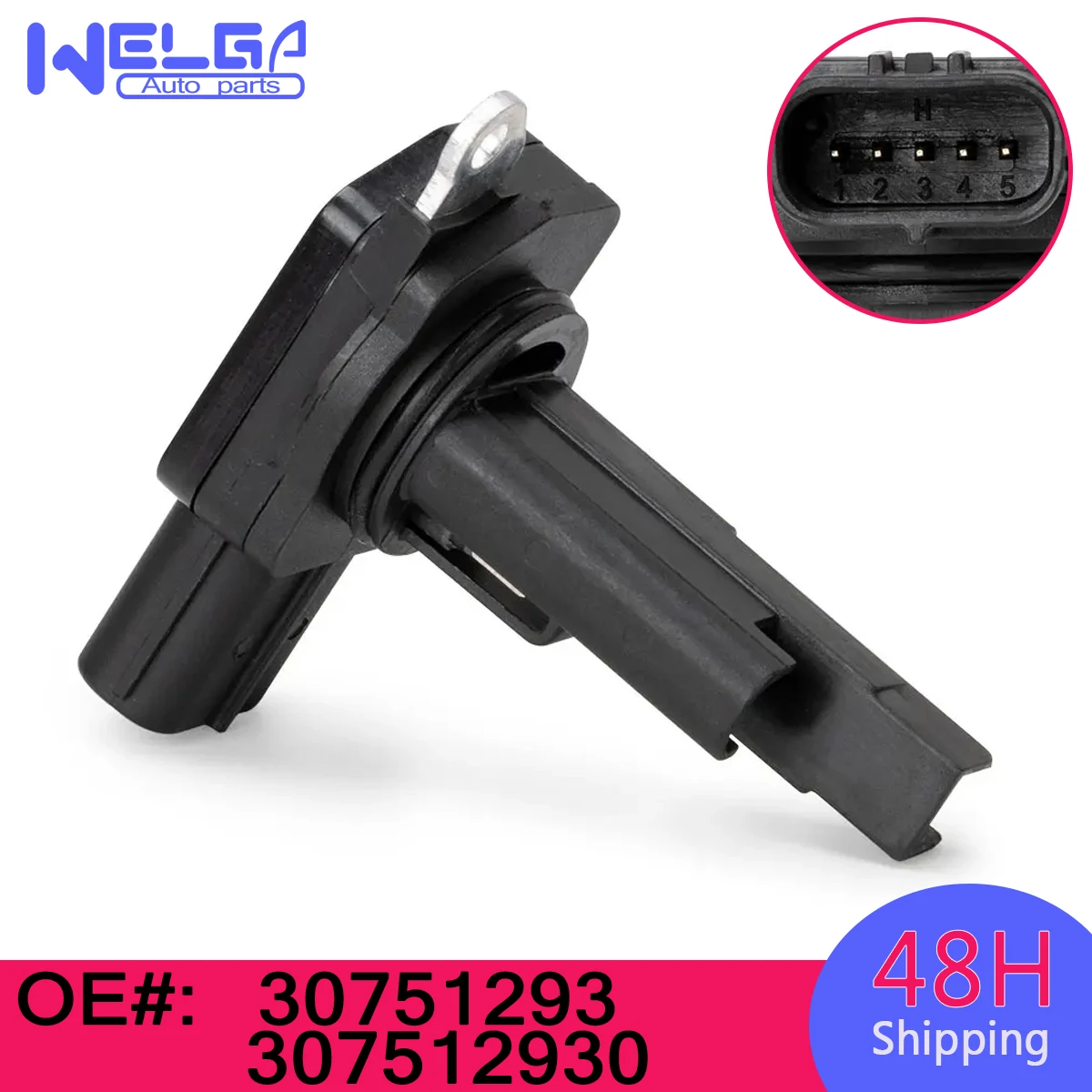 

Mass Air Flow MAF Sensor For VOLVO S60 2012-2016 S80 2008-2015 V60 2015-2016 XC60 2010-2016 XC70 2009-2015 30751293 307512939