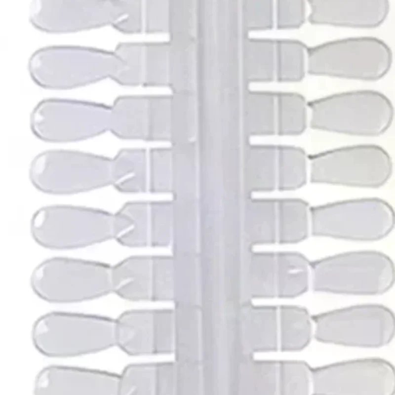 36 stücke Natürliche/Klar Farbe Karte Abnehmbare Nail art Display Falsche Nagel Tipps Rack Teardrop Design Maniküre Gel polnischen Praxis Werkzeug