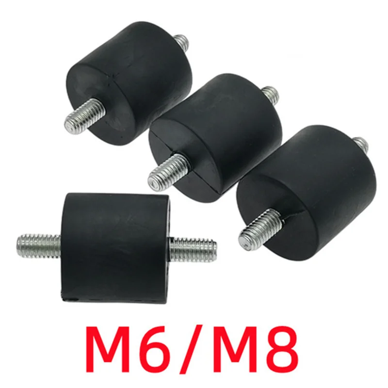 4Pcs M6/M8 Rubber Foot Pad Anti-Vibration Screw-Type Buffer for Air Rubber Vibration Mount Air Accessories