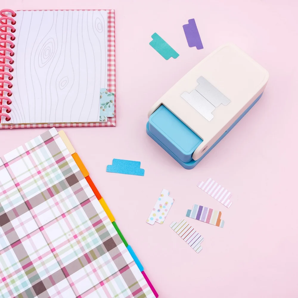 

Tab Punch Loose-Leaf Separator Label Punch Self-Made Index Label for Diy Bookmark Scrapbook Index Classification File Data