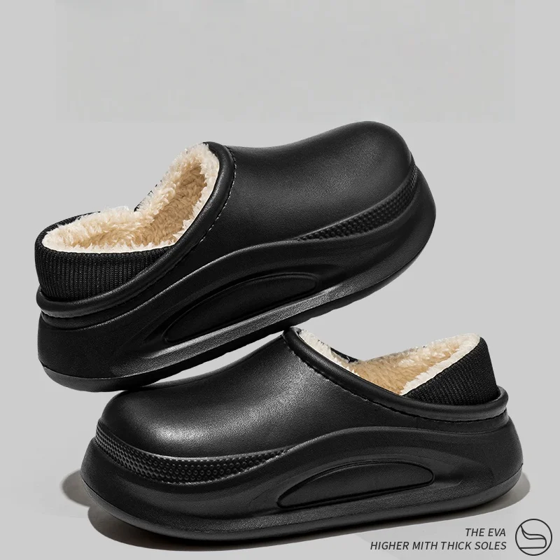 

2025 men and women new winter slippers with memory foam soles ultralight non-slip roof shoes warm and comfortable