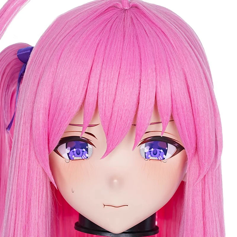 

(MEO294) Customize Handmade Full Head Lockable Crossdress Male to Female Japanese Cartoon Anime Game Character Kigurumi Mask