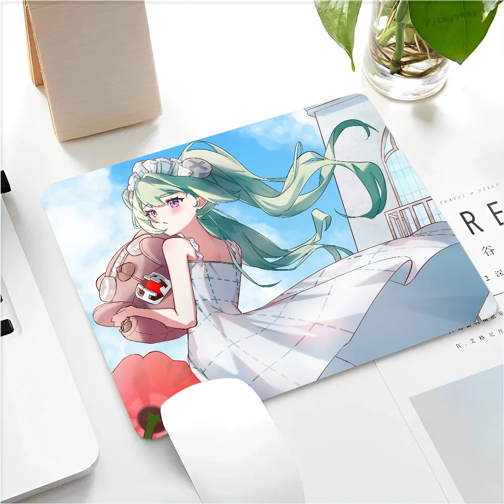 Pequeno LockEdge Mouse Pad para Gamers, Borracha Anti-Slip, Corin Wickes, Zenless Zone Zero, Computer Desk Pad, Retangular