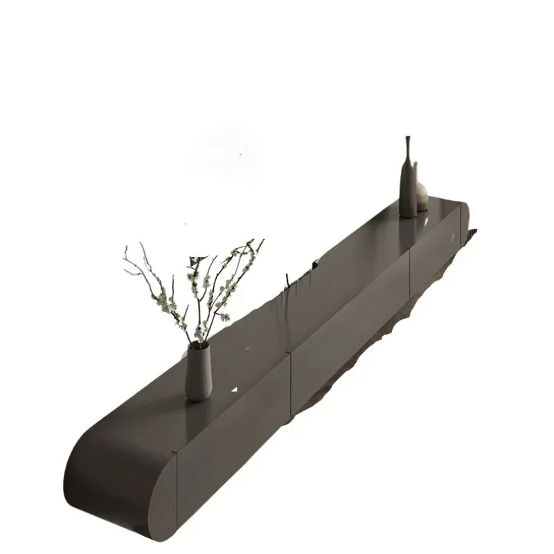 

Nordic White Design Tv Stand Simple Innovative Led Strip Hanging Living Room Tv Table Minimalistic Tv Schrank Room Furniture