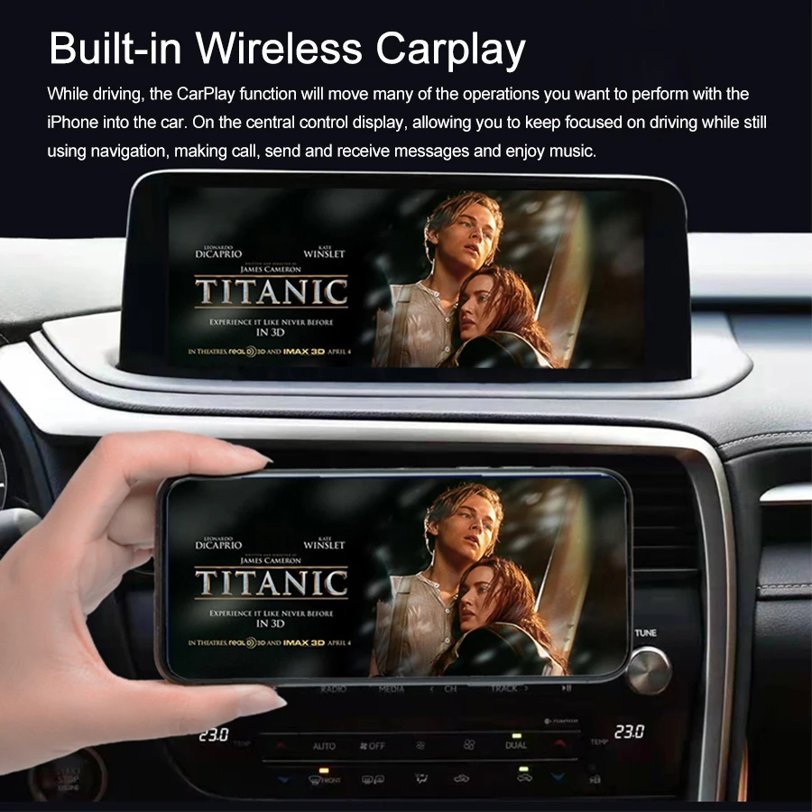 12.3Inch Carplay SCREEN For Lexus RX Rx450h RX270 RX350 RX450 2016-2021 GPS Android 14 Car Video Player 256gb Multimedia GPS
