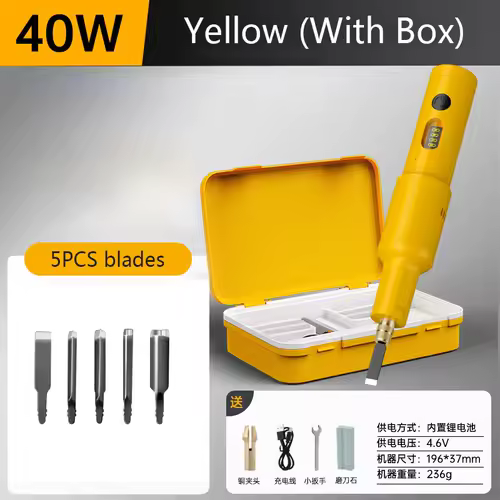 5PCS/20PCS Blade Carpenter Root Sculpture Mini Power Carving Chisel Carpentry Lithium Electric Carving Knife Chisel Set - Image 14