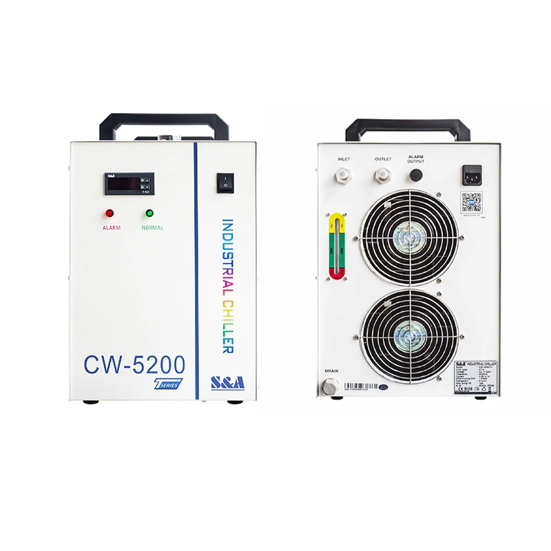 Cw 5200 cw 5202 teyu水チラーs & a冷却Co2レーザー管80ワット100ワット130ワット150ワットCW5200TH CW5200DH CW5202TH CW5200 CW5202