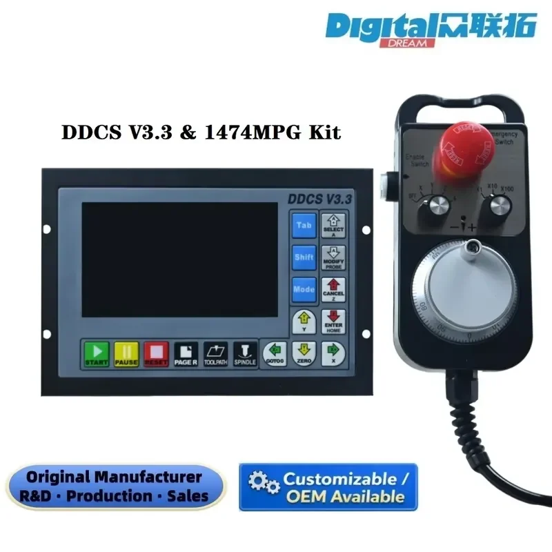 China CNC Manufacture Numerical Controller Kit 3/4 Axis DDCS V3.3 DDCSV3.1 With 1474Mpg Use on Cnc Engraving Machine for