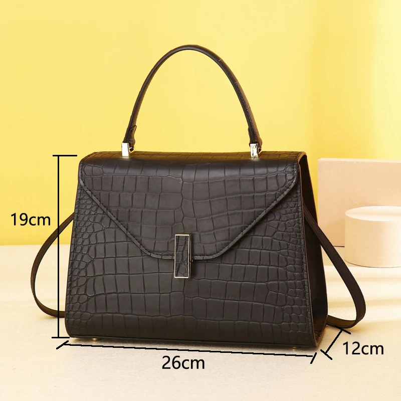 New women‘s bag Real cowhide Leather handbags fashion Luxury designer bag genuine lrather tote bag Women\'s handbag