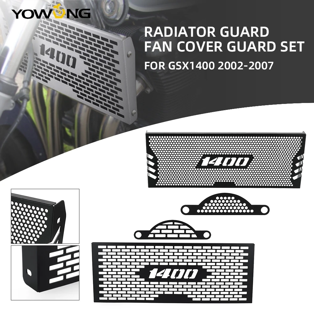 

Motorcycle Accessories Radiator Guard Fan cover Guard Set FOR SUZUKI GSX1400 GSX 1400 GSX-1400 2002 2003 2004 2005 2006 2007