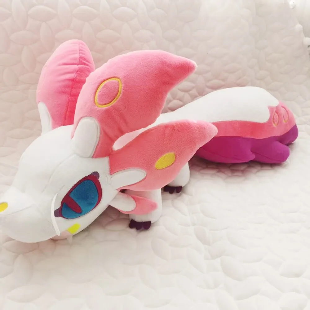 90cm Monster Hunter Mizutsune‌ Fox Plush Stuffed Dolls Large Soft Pillow Plushie Animal Toy Kawaii Cute Toy Kids Christmas Gift