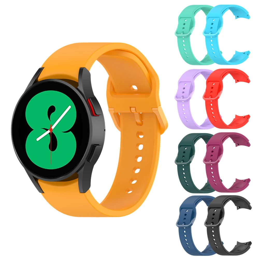 

Soft Silicone Band For Samsung Galaxy Watch 4 Classic 46mm 42mm 44mm 40mm Bracelet Sports Wristband For Galaxy Watch3 41mm Strap