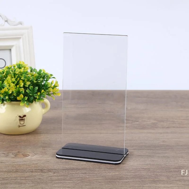 [YU]Acrylic Panel Wine Menu Display Stand Vertical Double Sided Photo Display Frame Transparent A4 A5 A6