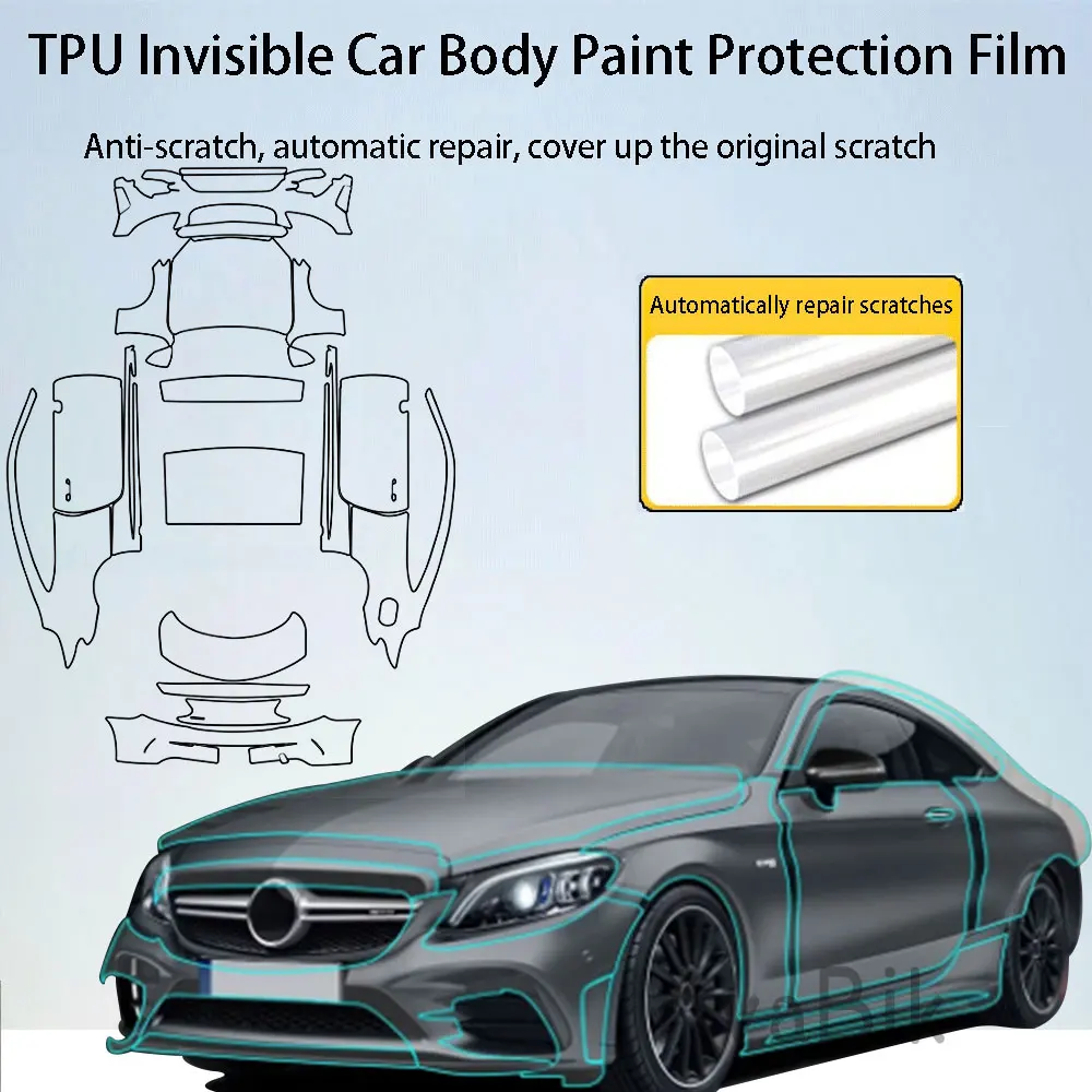 

PPF Paint Protection for BENZ C-CLASS AMG C43 COUPE 2019-2021 2022 2023 Anti-Scratch Sticker Pre Cut PPF Tpu Transparent Film