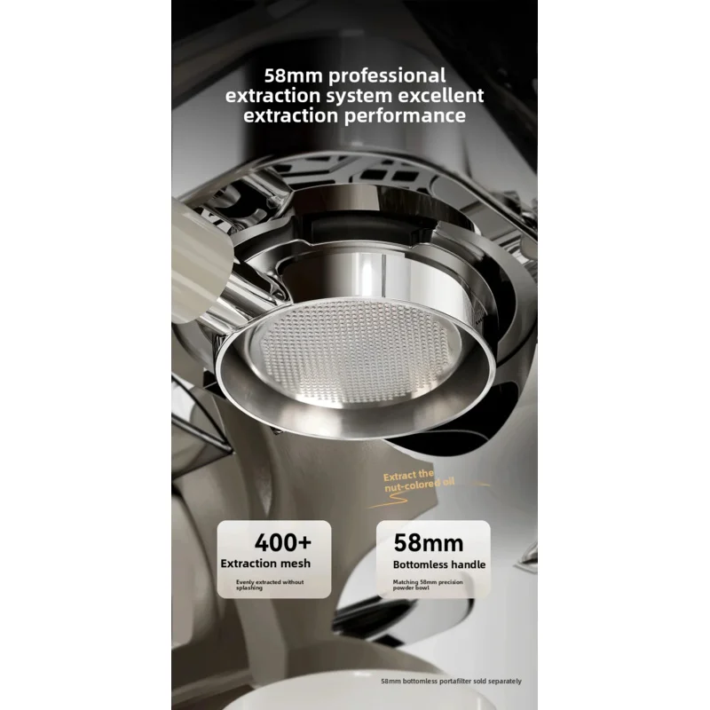 New 15 Bar Pump Pressure Automatic Espresso Machine Stainless Steel Boiler 2.0L Dual Voltage Household Commercial Grade Birui