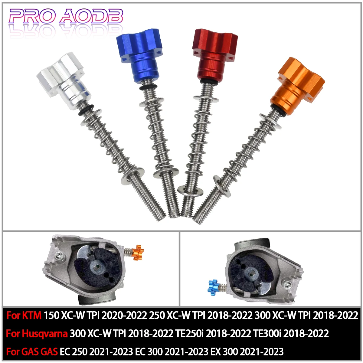 

For KTM EXC XCW TPI 150 250 300 Parts Motocross CNC Fuel Idle Speed Adjuster Screw For Husqvarna TE250i TE300i TX300i TE150i