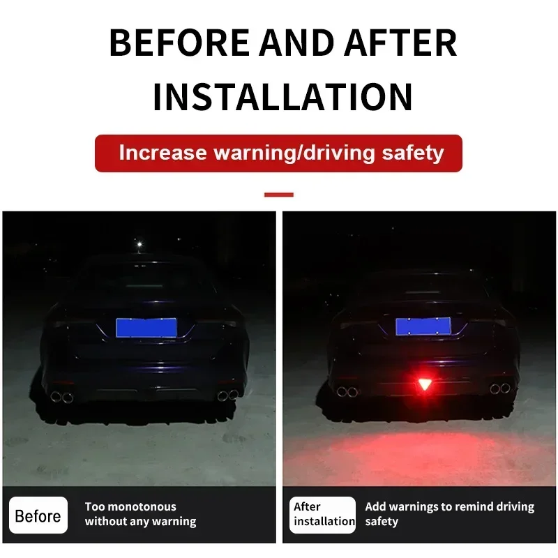 F1 Style Led Brake Pilot Lights Sporty Rear Tail Lights Auto Flash Warning Reverse Stop Safety Signal Lamps for Car BBA JDM 12V