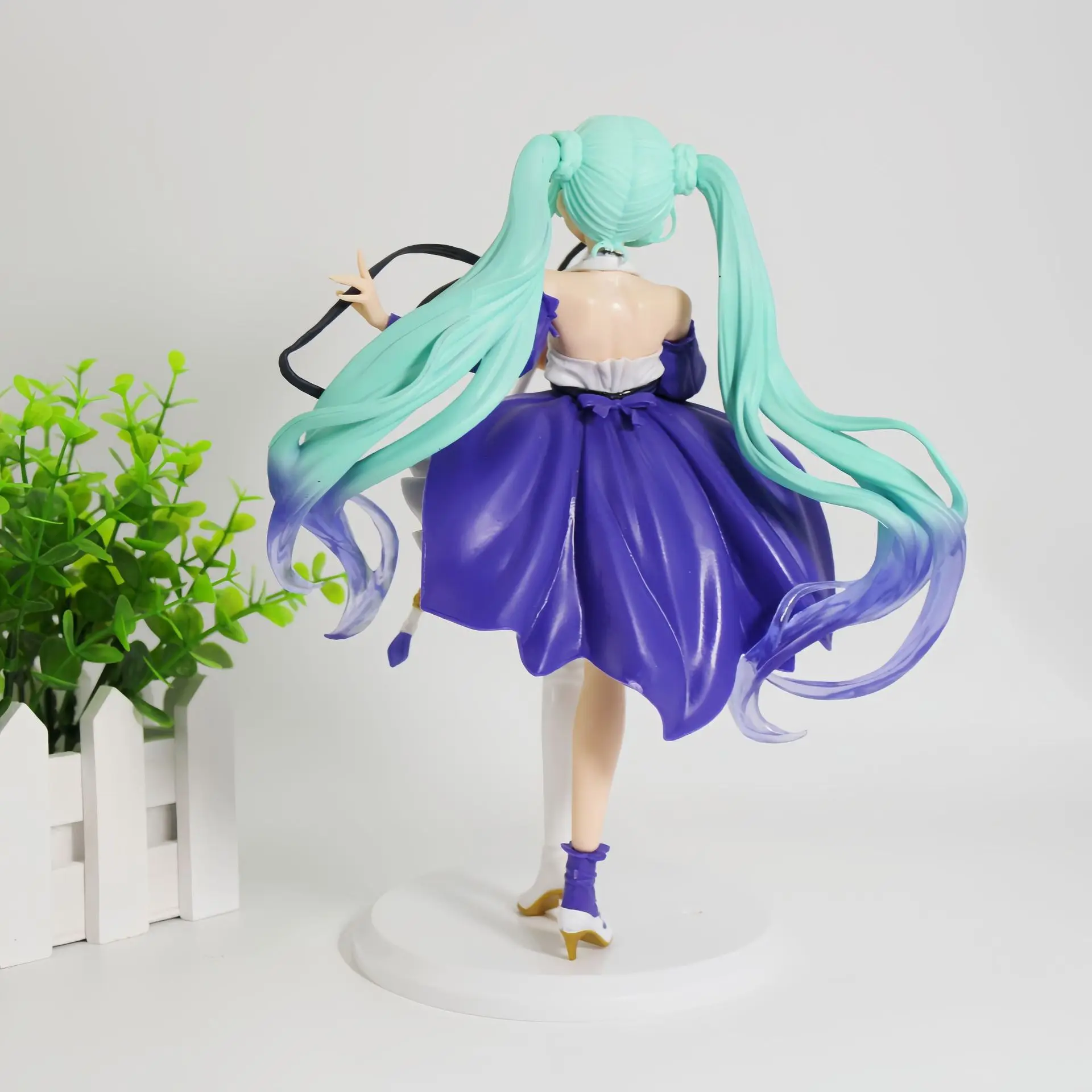 Nieuwe 22 cm Hatsune Miku Action Figure Bauhinia Hatsune Bloem Ontwerp Model Standbeeld Bureau Decor Kinderen Speelgoed Pop Collectie Geschenken