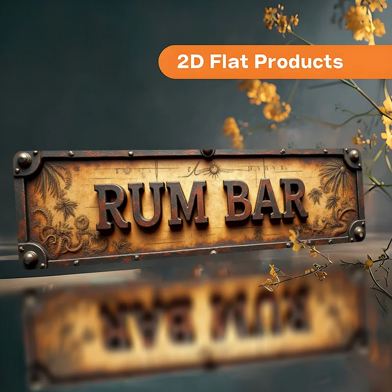 

Винтажная алюминиевая табличка 10x40 см, ретро-декор для бара, жестяная вывеска для ром-бара, для использования в помещении и на улице