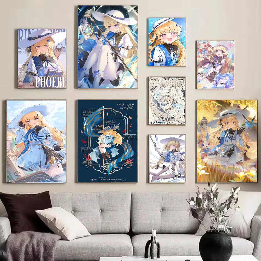 

Kawaii Phoebe Cool Fashion Wuthering Waves XL Poster Self-adhesive Poster Whitepaper Prints Artwork Aesthetic Art Room Painting