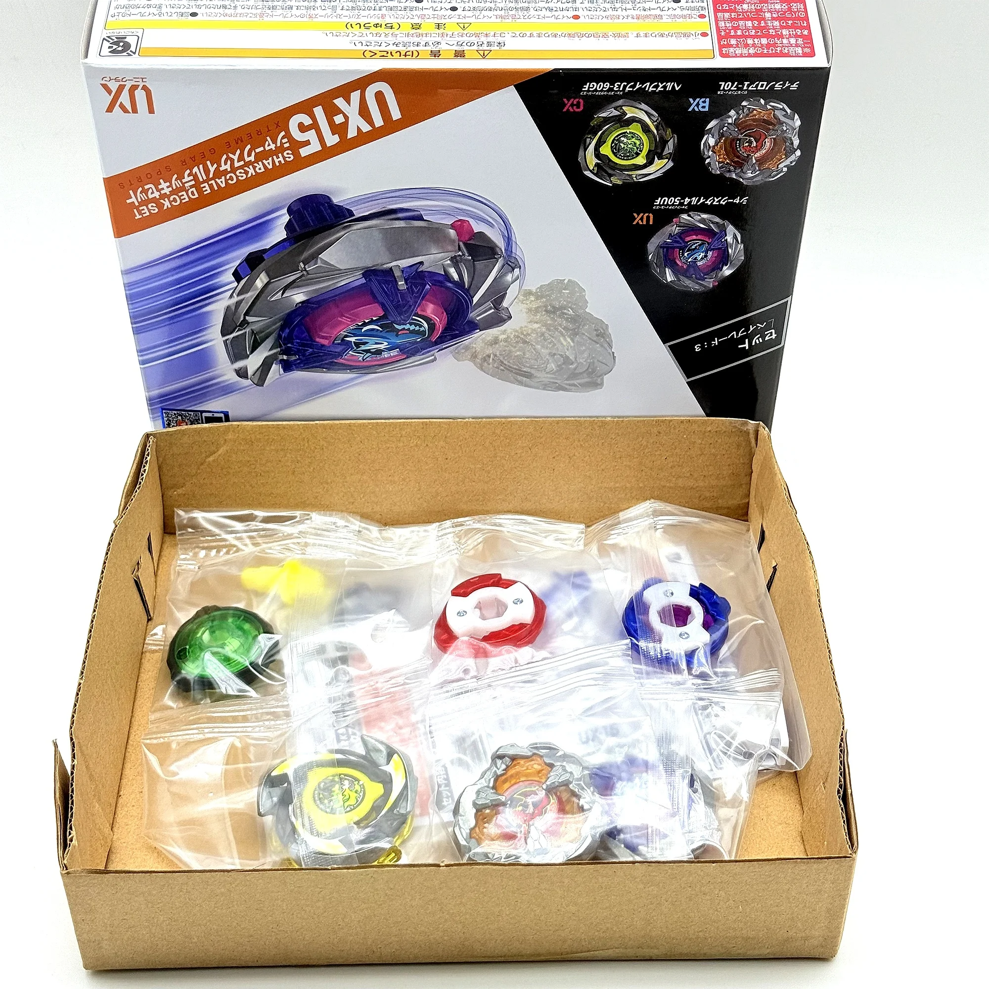 TT BeysPlayer Beys UX-15 Battle X Shark Scale Deck Nouveau avec ensemble d'emballage d'origine