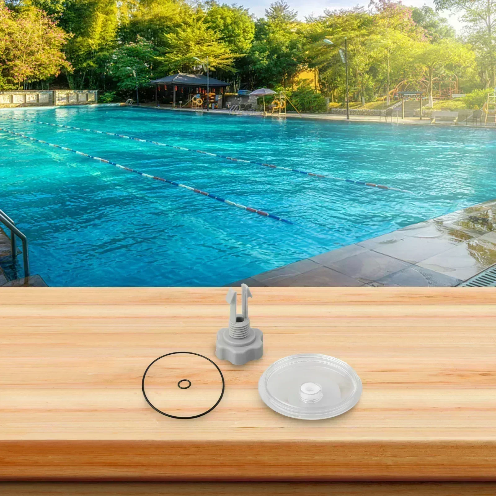 

Practical O Ring Valve With O-Ring And Valve For Intex 12 Inch Keeps Leaves Quick Installation SF80110-1 Garden