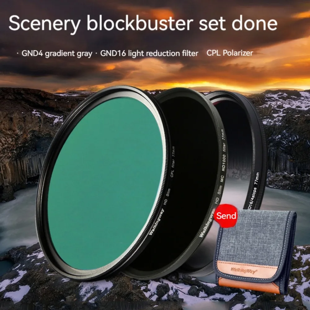 Landscape Photography Filter Set Polarizer CPL Light Reducing Lens ND Gradient Gray Lens GND Lens Filter Photography Accessories