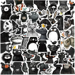 50pcs line Animals Stickers Simple Cartoon Stickers For Laptop Suitcase Skateboard Guitar Cartoon Stickers Kid Gift Toys