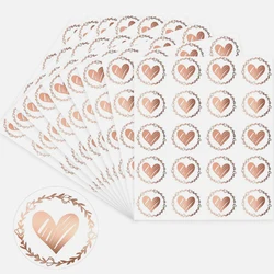 100-200pcs Bronzing Transparent Sealing Stickers Wedding Decor Round Sealing Label Birthday Party Gatherings Home Decor Supplies