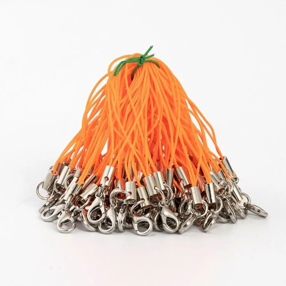 100pcs Polyester With Jump Ring Cord Making Keychain DIY Craft Pendant Handmade Materials Lanyard Rope