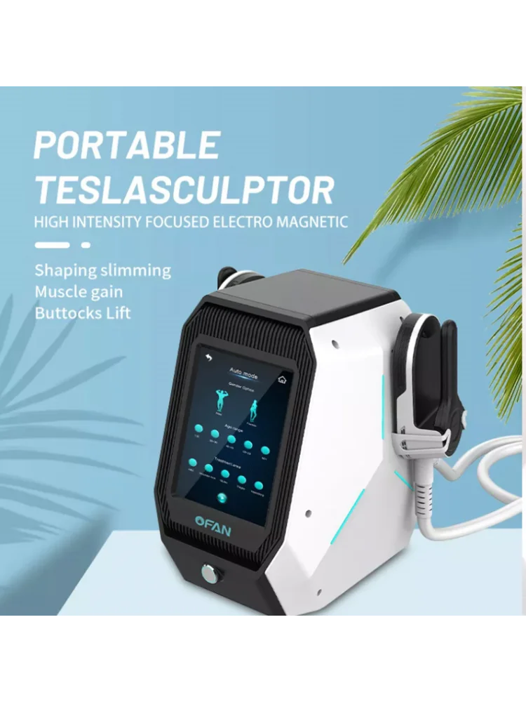 Tonificatore Corporeo RF Portatile, Riduzione del Grasso del 30% e Crescita Muscolare del 25%, 20 Minuti=20000 Crunches, Modellamento Completo del Corpo a Casa, Certificato CE