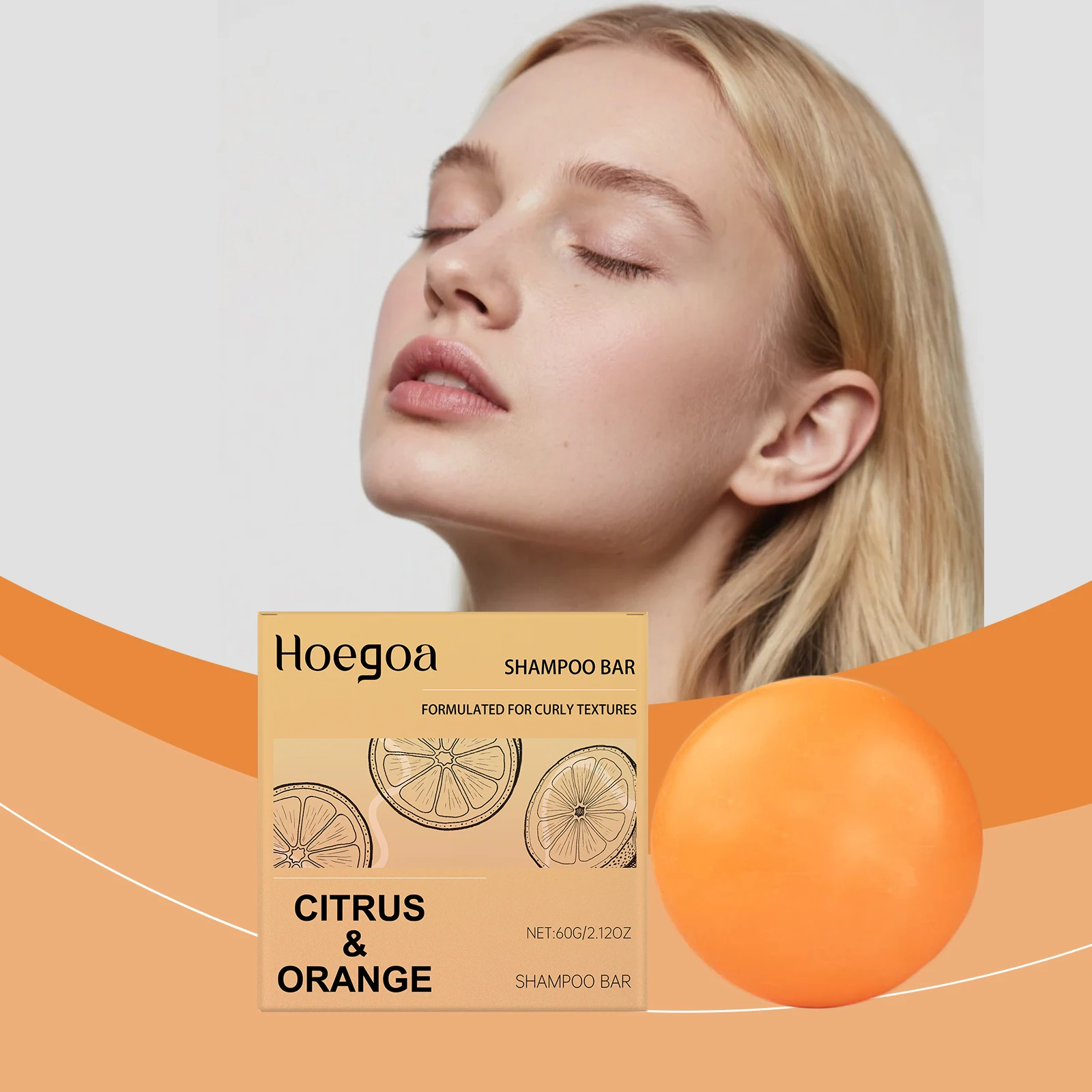 

Шампунь для волос с цитрусовым и апельсином, травяная формула, освежающее средство для контроля жирности кожи головы, очищение, удаление перхоти, пушистое мыло для волос, уход за волосами