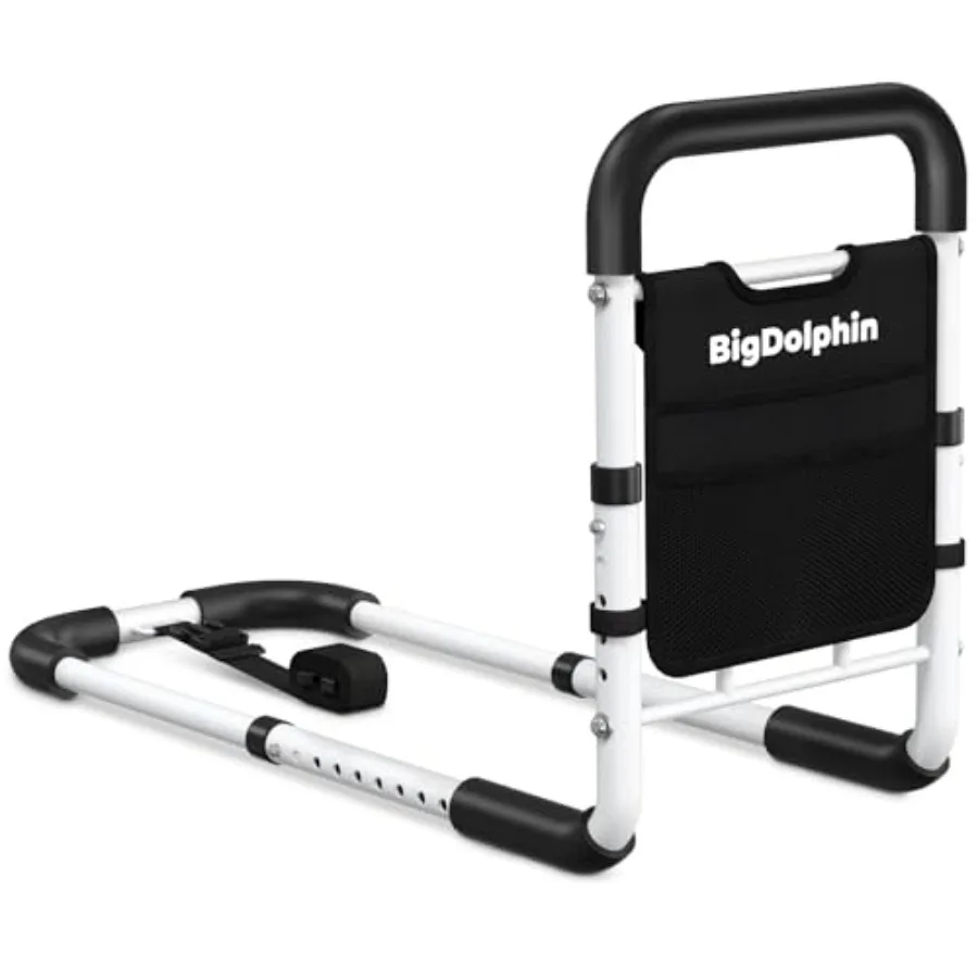 

Bed Rails for Elderly Adults Safety - ASTM Approved Adjustable Bed Cane with Non-Slip Ergonomic Handle and Storage Pocket Bed R