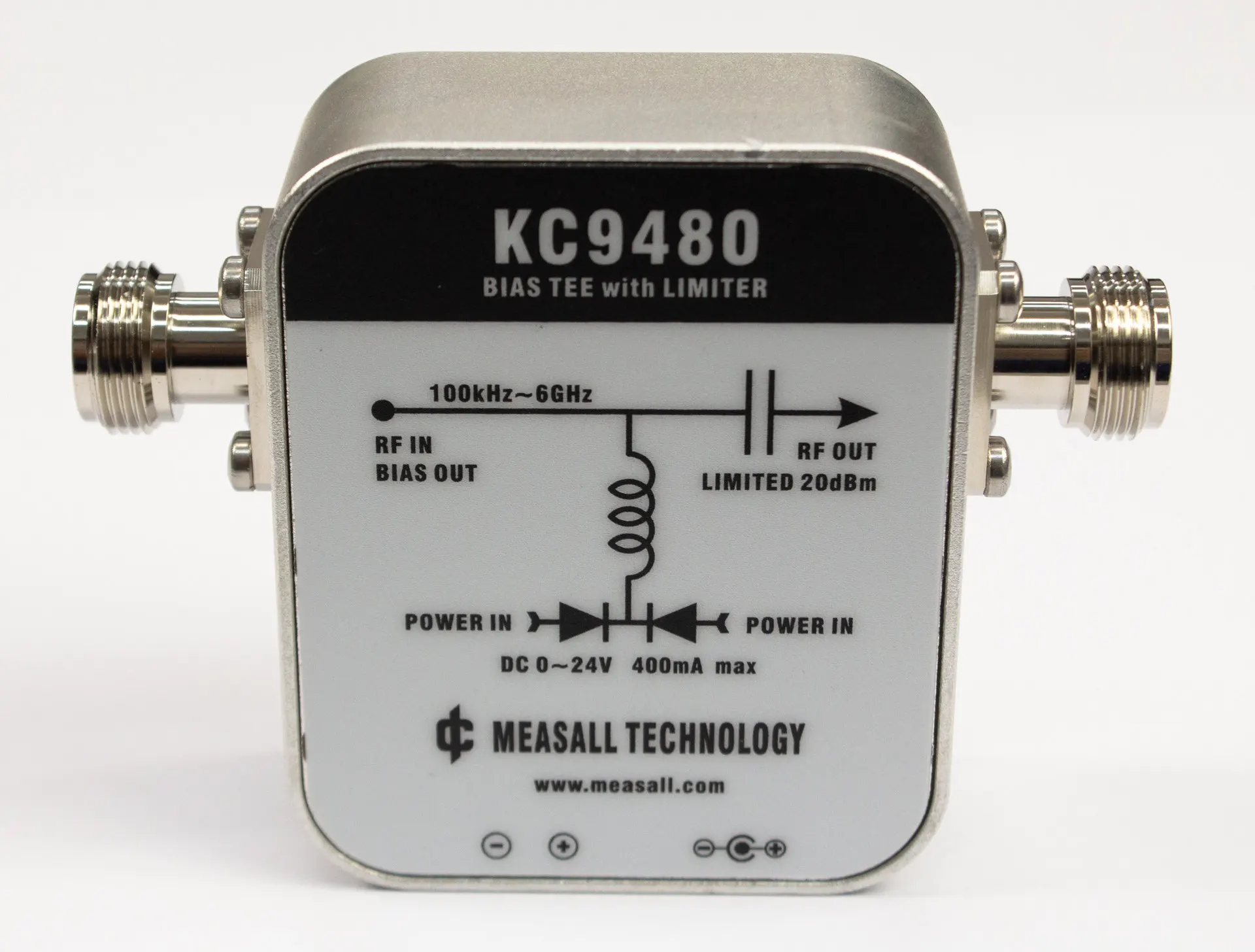 DC Biaser Biased Straight Feeder Power Supply KC9480 Limiting DC Blocking 1MHz-6GHz Antenna Amplifier Matching