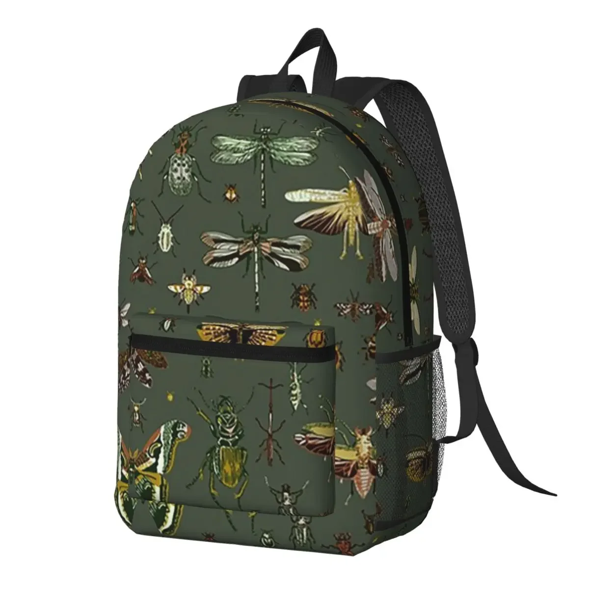 Vintage Insect Entomology Themed Backpack Daypack Large Capacity Boys Girls BookBag School Bag Shoulder Bags for Men Women