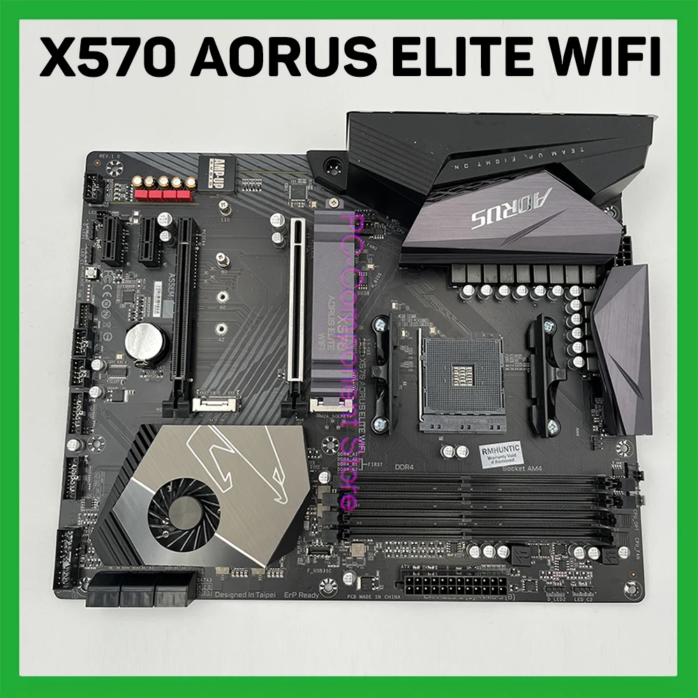 Материнская плата AM4 4XDDR4 128 ГБ ATX для ПК Gigabyte материнская плата X570 AORUS ELITE WIFI