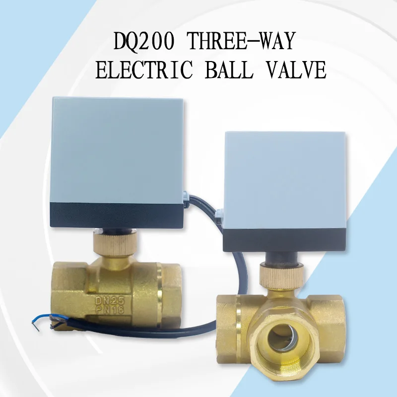 3/4″1/2″1″2″Brass electric 3way ball valve solar energy, pipeline, irrigation solenoid valve, oil, gas, waterSwitch3wires2cotrol