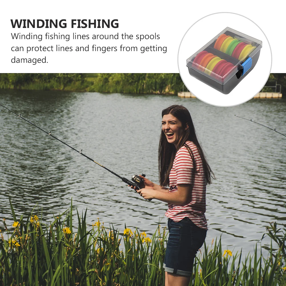 

10pcs Fishing Reel Line Spool Board Round Winding Plate Hand Tool Tackle String Wheel Accessories Durable Lightweight